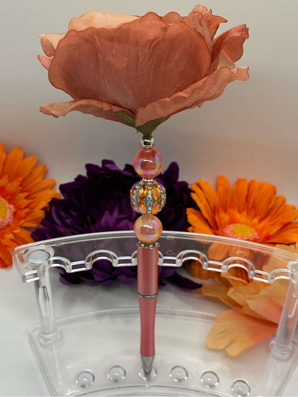 FALL FLOWER BEADABLE PEN